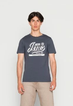 Jack & Jones JJEJEANS TEE O NECK - Print T-shirt - Ombre Blue