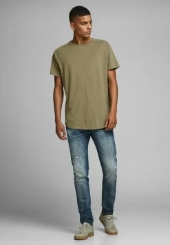 Jack & Jones JJECURVED TEE O NECK - Basic T-shirt - Dusky Green -Jack & Jones Shop bb33edd8e8b24f66897f12f17f2c3997
