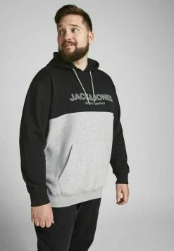 Jack & Jones JJEURBAN BLOCKING HOOD - Hoodie - Black -Jack & Jones Shop bc9670cee3d24d2f829ebe827a5da90a