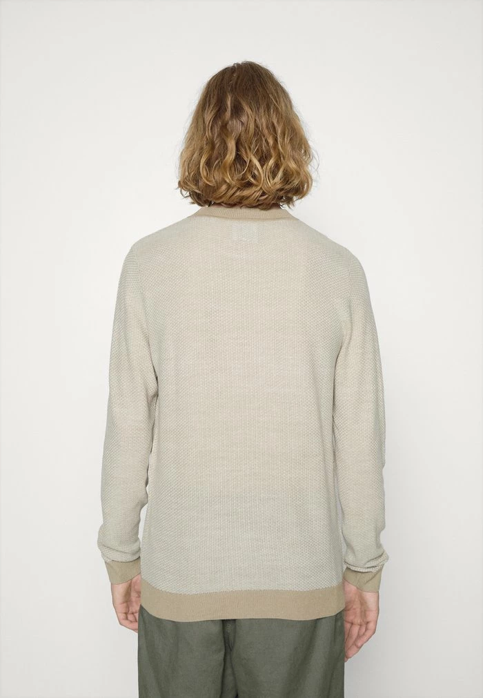Jack & Jones JJBILLY CREW NECK - Jumper - Crockery/cloud Dancer 3 Jack & Jones JJBILLY CREW NECK - Jumper - Crockery/cloud Dancer - Image 3