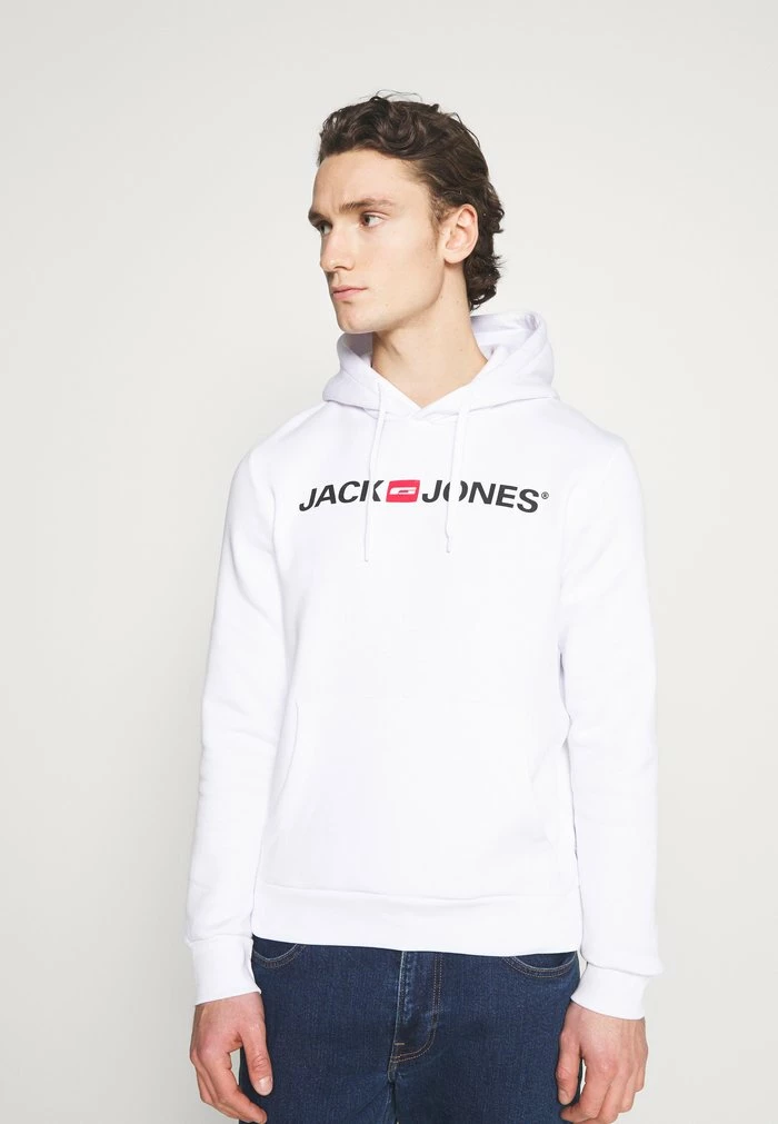 Jack & Jones Hoodie - White 1 Jack & Jones Hoodie - White