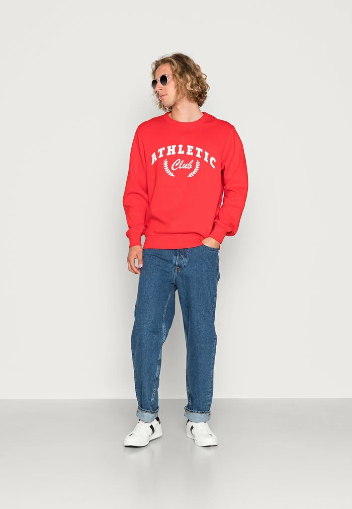 Jack & Jones JORTURBO CREW NECK UNISEX - Sweatshirt - High Risk Red 2 Jack & Jones JORTURBO CREW NECK UNISEX - Sweatshirt - High Risk Red - Image 2