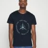 Jack & Jones JCOCLASSIC WAFFLE GRAPHIC TEE - Print T-shirt - Navy Blazer