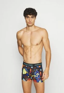 Jack & Jones JACSUGAR SKULL TRUNKS 3 PACK - Pants - Black/blazing Yellow