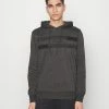 Jack & Jones JJNEW ADAM HOOD - Hoodie - Dark Grey Melange