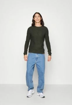 Alternative view of Jack & Jones JJEDAMIAN CREW NECK - Jumper - Rosin Twisted
