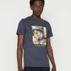 Jack & Jones JORVENICE BRANDING TEE CREW NECK - Print T-shirt - Navy Blazer