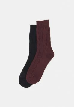Jack & Jones JACCABLE 2 PACK - Socks - Black/port Royal