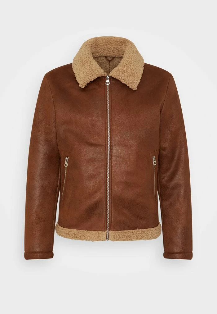 Jack & Jones JJEAGLE JACKET - Faux Leather Jacket - Almond 6 Jack & Jones JJEAGLE JACKET - Faux Leather Jacket - Almond - Image 6