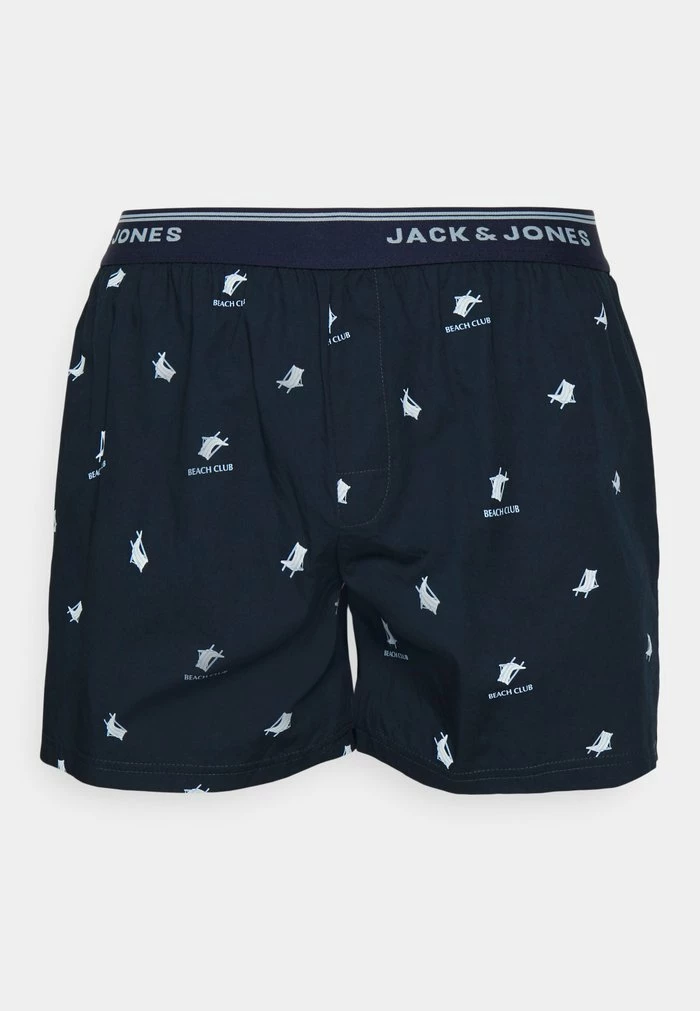 Jack & Jones JACPALM WOVEN 3 PACK - Boxer Shorts - Navy Blazer 2 Jack & Jones JACPALM WOVEN 3 PACK - Boxer Shorts - Navy Blazer - Image 2