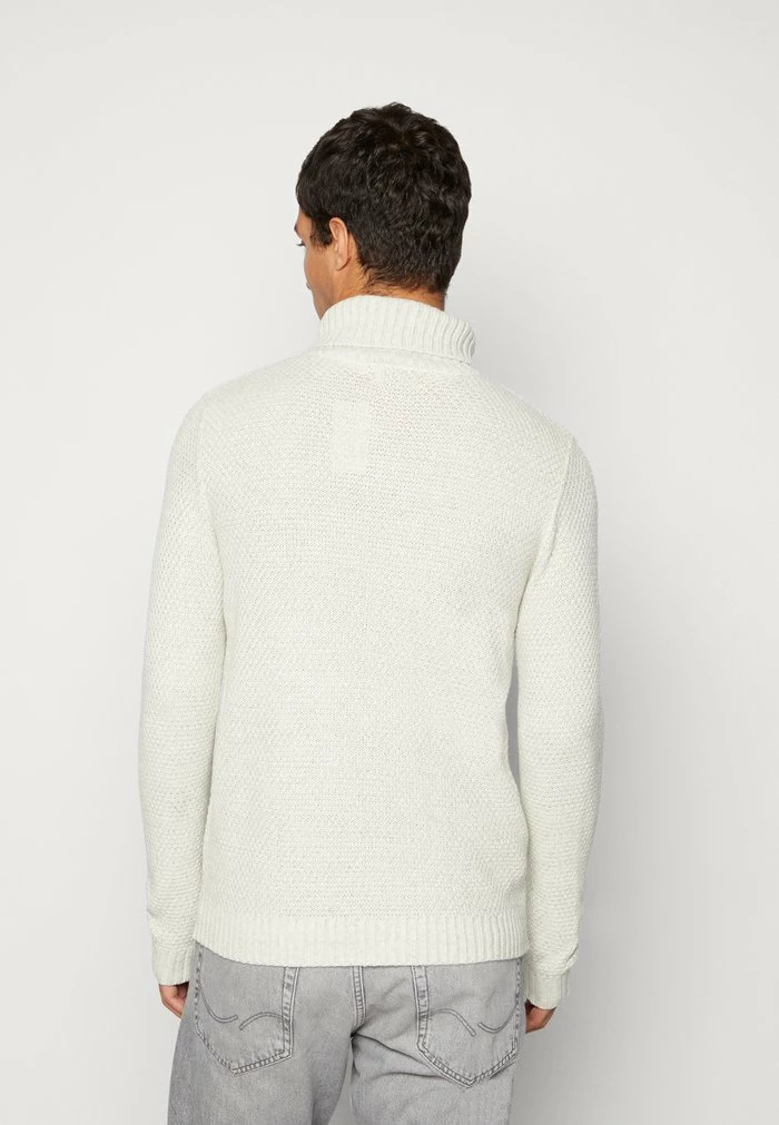 Jack & Jones JJCRAIG ROLL NECK - Jumper - White 3 Jack & Jones JJCRAIG ROLL NECK - Jumper - White - Image 3
