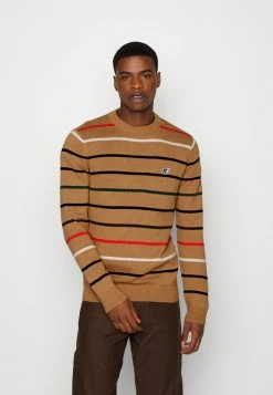 Jack & Jones JORMARCO CREW NECK - Jumper - Tigers Eye Multicolor