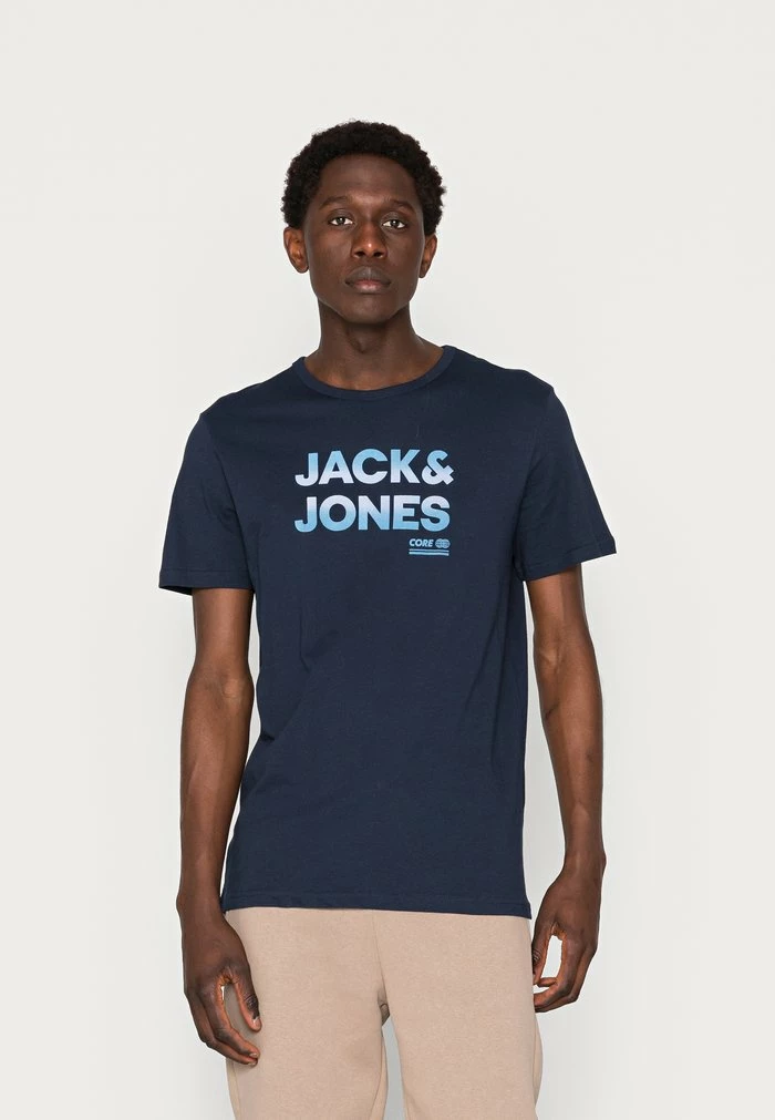 Jack & Jones SETH TEE CREW NECK - Print T-shirt - Navy Blazer 1 Jack & Jones SETH TEE CREW NECK - Print T-shirt - Navy Blazer