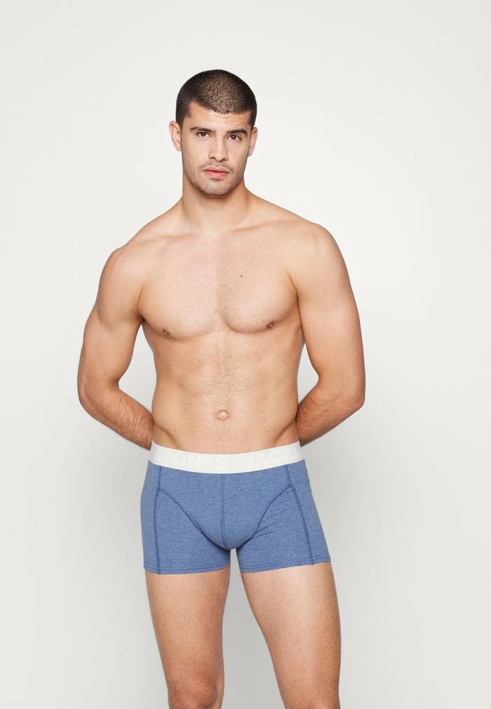 Jack & Jones JACRIJO TRUNKS 3 PACK - Pants - Dress Blues/blue/grey 1 Jack & Jones JACRIJO TRUNKS 3 PACK - Pants - Dress Blues/blue/grey