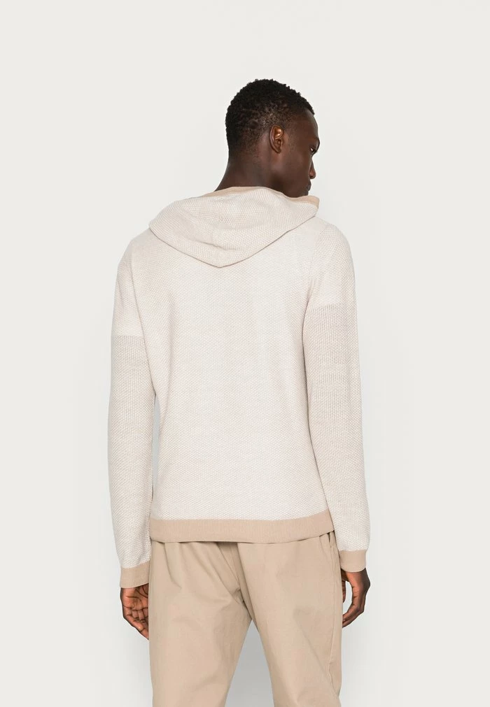 Jack & Jones JJBILLY HOOD - Jumper - Crockery Twisted Cloud 3 Jack & Jones JJBILLY HOOD - Jumper - Crockery Twisted Cloud - Image 3
