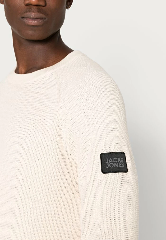 Jack & Jones CLASSIC WAFFLE - Jumper - Moonbeam 5 Jack & Jones CLASSIC WAFFLE - Jumper - Moonbeam - Image 5
