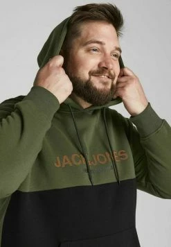 Jack & Jones JJEURBAN BLOCKING HOOD - Hoodie - Forest Night -Jack & Jones Shop c4ed21ce51244638a87a7db7ddfb9145