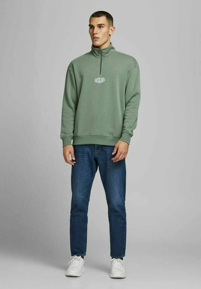 Jack & Jones HALBREISSVERSCHLUSS - Sweatshirt - Sea Spray 2 Jack & Jones HALBREISSVERSCHLUSS - Sweatshirt - Sea Spray - Image 2