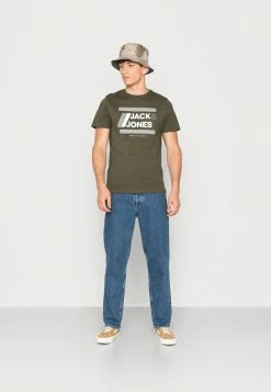 Alternative view of Jack & Jones JJBEN TEE - Print T-shirt - Forest Night
