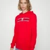 Jack & Jones JJHANS HOOD - Sweatshirt - True Red