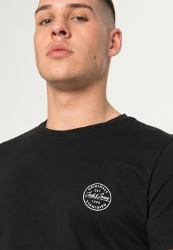 Jack & Jones JJEGORDON SHARK TEE CREW NECK - Basic T-shirt - Black -Jack & Jones Shop c65f430a6ba142a1a05db4d925470249