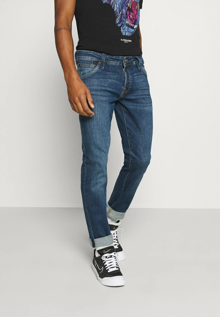 Jack & Jones JJIGLENN JJFOX AGI NOOS - Slim Fit Jeans - Blue Denim 1 Jack & Jones JJIGLENN JJFOX AGI NOOS - Slim Fit Jeans - Blue Denim