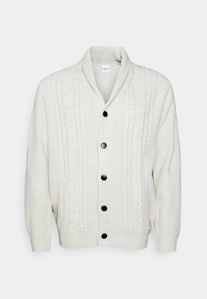 Jack & Jones JJCRAIG SHAWL NECK CARDIGAN - Cardigan - White 4 Jack & Jones JJCRAIG SHAWL NECK CARDIGAN - Cardigan - White - Image 4