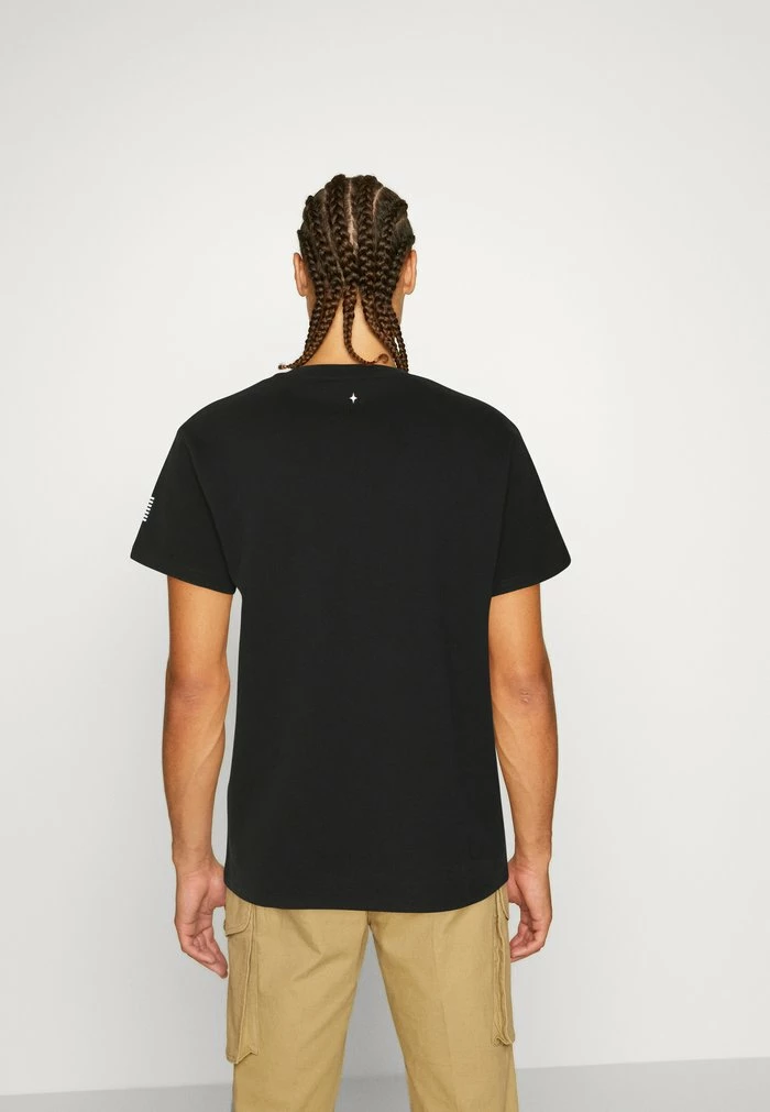 Jack & Jones JCONASA LOGO TEE CREW NECK UNISEX - Print T-shirt - Black 3 Jack & Jones JCONASA LOGO TEE CREW NECK UNISEX - Print T-shirt - Black - Image 3