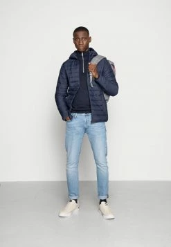 Alternative view of Jack & Jones JORBRINK PUFFER HOOD - Summer Jacket - Navy Blazer