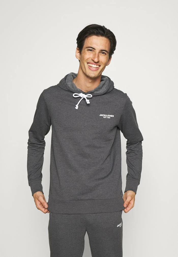 Jack & Jones JACHEXA HOOD - Hoodie - Asphalt 1 Jack & Jones JACHEXA HOOD - Hoodie - Asphalt
