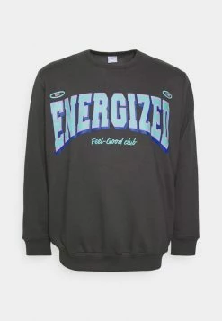 Jack & Jones JOROPTIMIST CREW NECK - Sweatshirt - Anthracite -Jack & Jones Shop c825c94bba65464e9ac54609eec9ac88