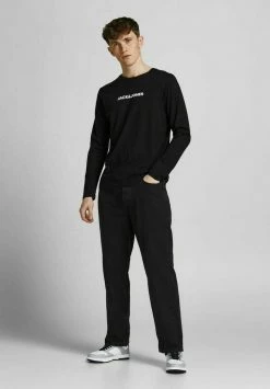 Alternative view of Jack & Jones LONG SLEEVE - Long Sleeved Top - Black