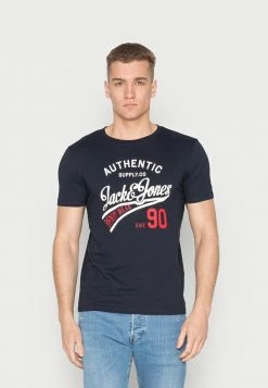 Jack & Jones JJETHAN TEESS CREW MP 3 PACK - Print T-shirt - Black/white/navyblazer -Jack & Jones Shop ca8954b8676e484f93b9b6bab5026dea