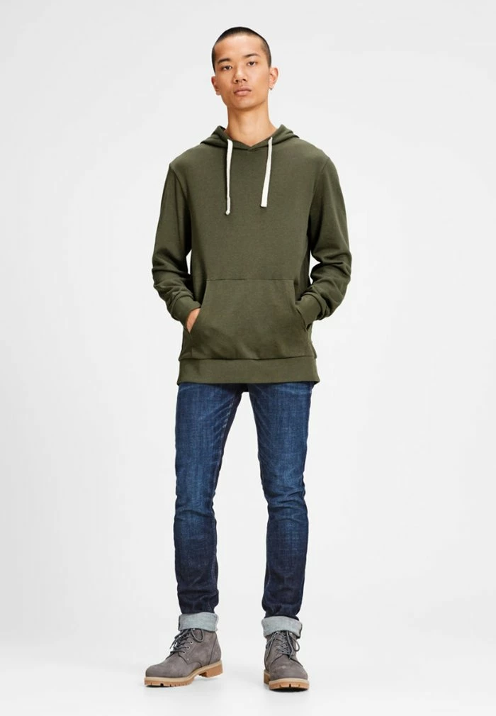 Jack & Jones Hoodie - Olive 2 Jack & Jones Hoodie - Olive - Image 2