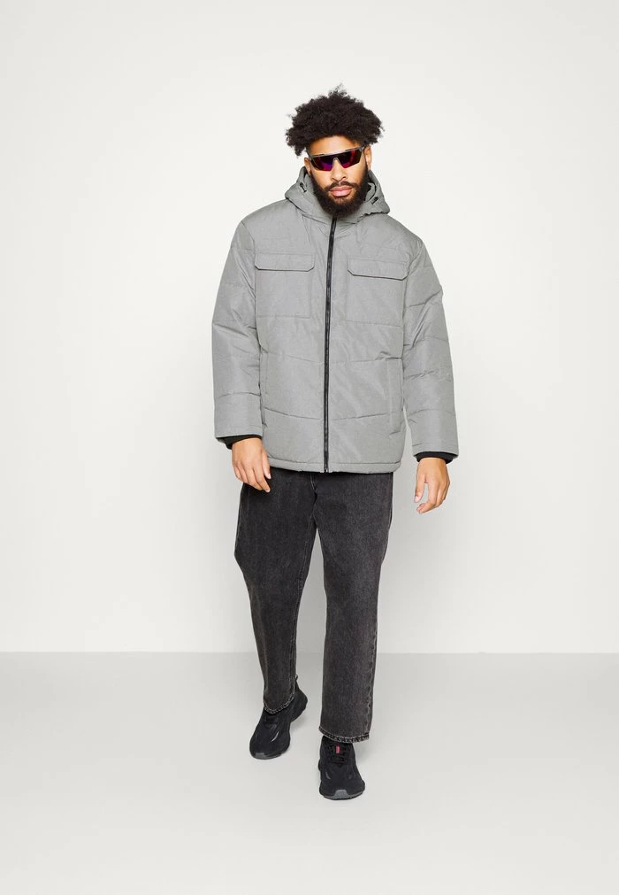 Jack & Jones JJBRADY PUFFER - Winter Jacket - Light Grey Melange 2 Jack & Jones JJBRADY PUFFER - Winter Jacket - Light Grey Melange - Image 2