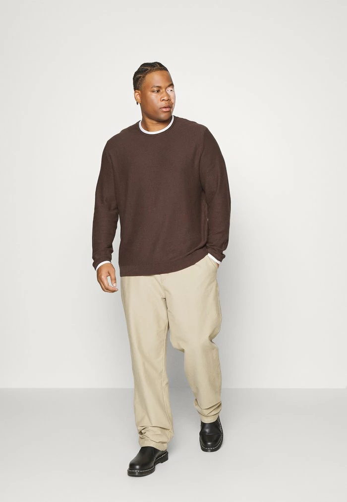 Jack & Jones JORTWINN CREW NECK - Jumper - Seal Brown 2 Jack & Jones JORTWINN CREW NECK - Jumper - Seal Brown - Image 2