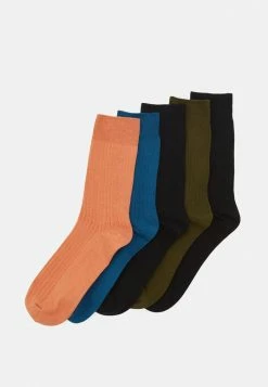 Jack & Jones JACGAM SOCKS 5 PACK - Socks - Burnt Ochre/navy Blazer/sea Moss/black