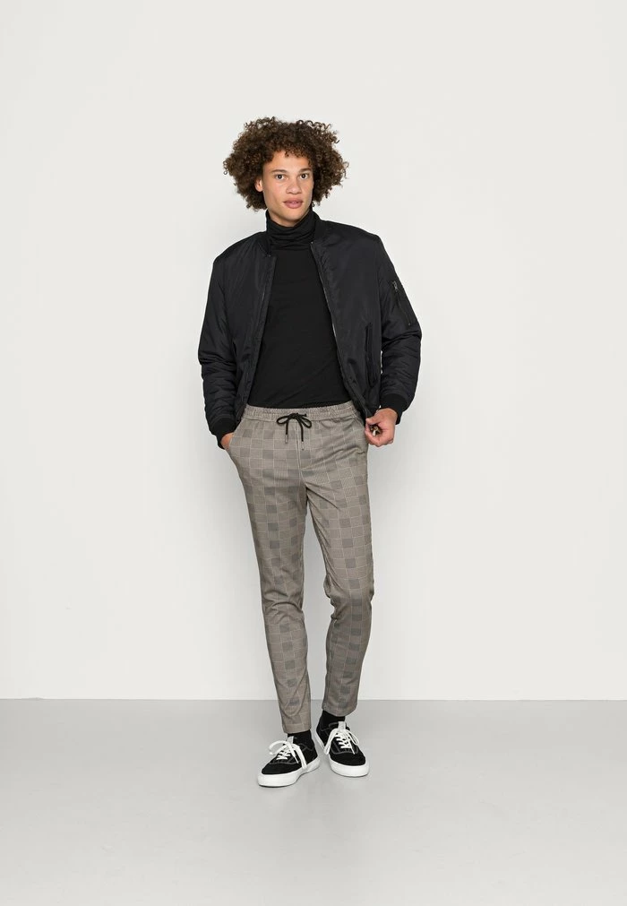 Jack & Jones JJIWILL JJPHIL CHECK - Trousers - Beige 2 Jack & Jones JJIWILL JJPHIL CHECK - Trousers - Beige - Image 2