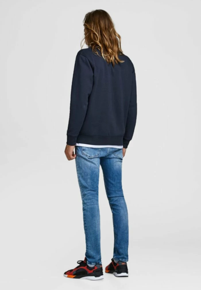 Jack & Jones Sweatshirt - Navy 3 Jack & Jones Sweatshirt - Navy - Image 3