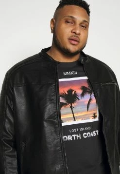 Jack & Jones JCOROCKY JACKET - Faux Leather Jacket - Black -Jack & Jones Shop ccb608876fb243bba5f5257f003328e5