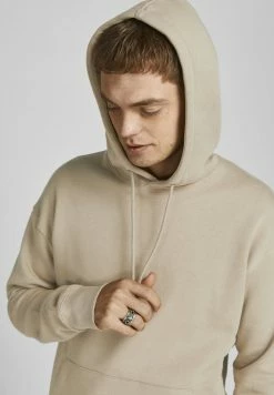 Jack & Jones JJESTAR BASIC HOOD UNISEX - Hoodie - Crockery -Jack & Jones Shop cd43b068aa02499796cd6e4efa8c17c8