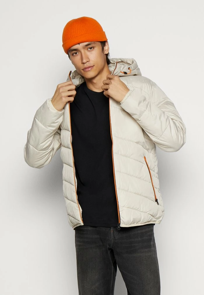 Jack & Jones JJBOBBY PUFFER JACKET - Light Jacket - Moonbeam 4 Jack & Jones JJBOBBY PUFFER JACKET - Light Jacket - Moonbeam - Image 4