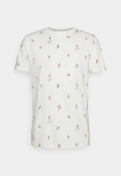 Jack & Jones JORPOSITANO AOP TEE - Print T-shirt - Cloud Dancer