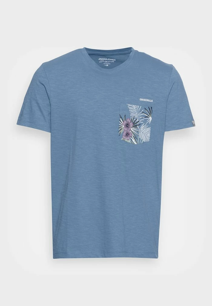 Jack & Jones JORVENICE POCKET TEE CREW NECK - Print T-shirt - Bluefin 4 Jack & Jones JORVENICE POCKET TEE CREW NECK - Print T-shirt - Bluefin - Image 4