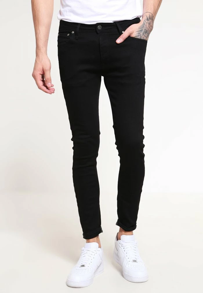 Jack & Jones JJILIAM - Slim Fit Jeans - Black Denim 1 Jack & Jones JJILIAM - Slim Fit Jeans - Black Denim