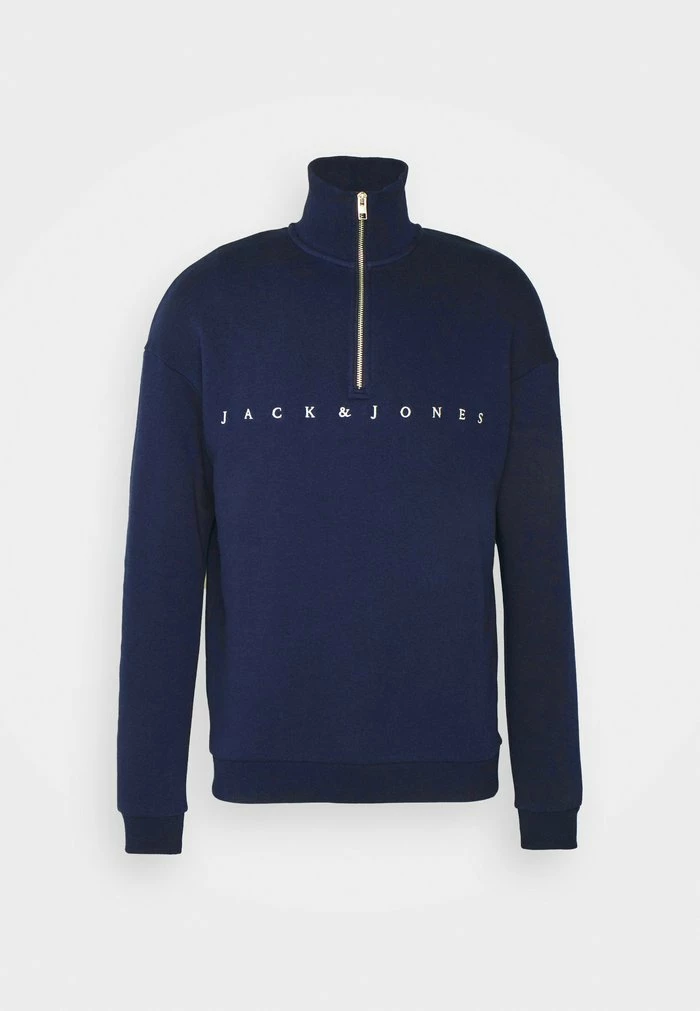 Jack & Jones JORCOPENHAGEN QUARTER ZIP - Sweatshirt - Navy Blazer 4 Jack & Jones JORCOPENHAGEN QUARTER ZIP - Sweatshirt - Navy Blazer - Image 4