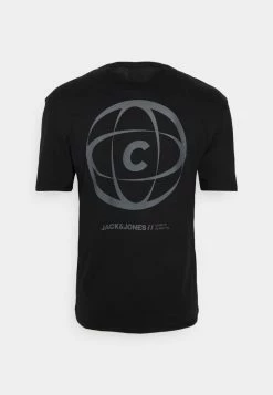 Alternative view of Jack & Jones JCOCLASSIC GLOBE TEE CREW NECK - Print T-shirt - Black