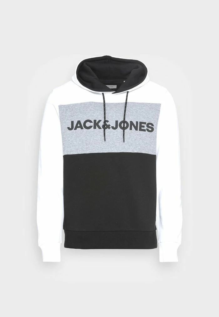 Jack & Jones JJELOGO BLOCKING - Hoodie - White 4 Jack & Jones JJELOGO BLOCKING - Hoodie - White - Image 4