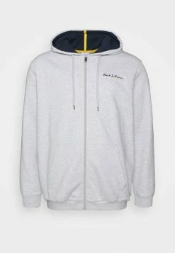 Jack & Jones JCOBERG ZIP HOOD - Zip-up Sweatshirt - Light Grey 10 Jack & Jones JCOBERG ZIP HOOD - Zip-up Sweatshirt - Light Grey -Jack & Jones Shop cf706325c1d94c3b90e6a25f81e1bb09