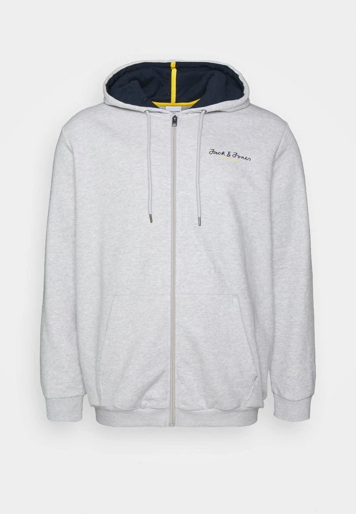 Jack & Jones JCOBERG ZIP HOOD - Zip-up Sweatshirt - Light Grey 5 Jack & Jones JCOBERG ZIP HOOD - Zip-up Sweatshirt - Light Grey - Image 5